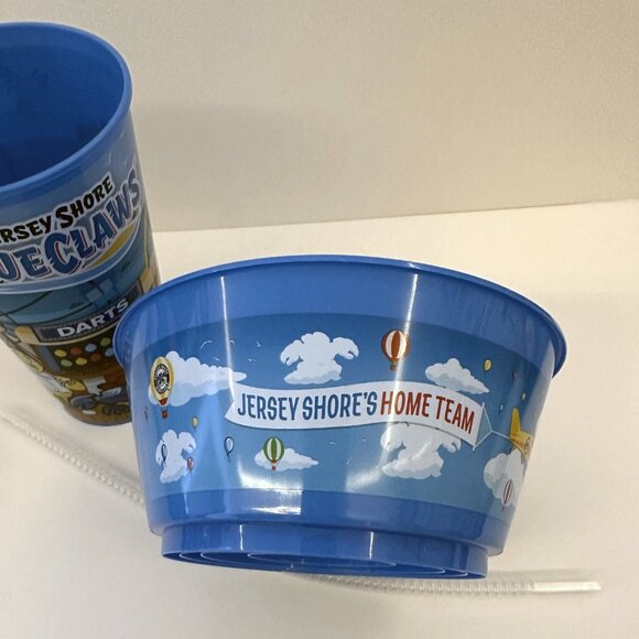 JERSEY SHORE BLUECLAWS Souvenir Cup Bowl Straw Blue Claws Lakewood MILB Baseball - Picture 5 of 12